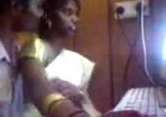 Tamil pair in Internet caffe