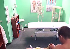 Doctor with cam fucks busty blonde pov